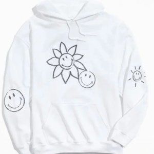 Urban outfitters happy face doodle premium hoodie. Unisex Sz. S